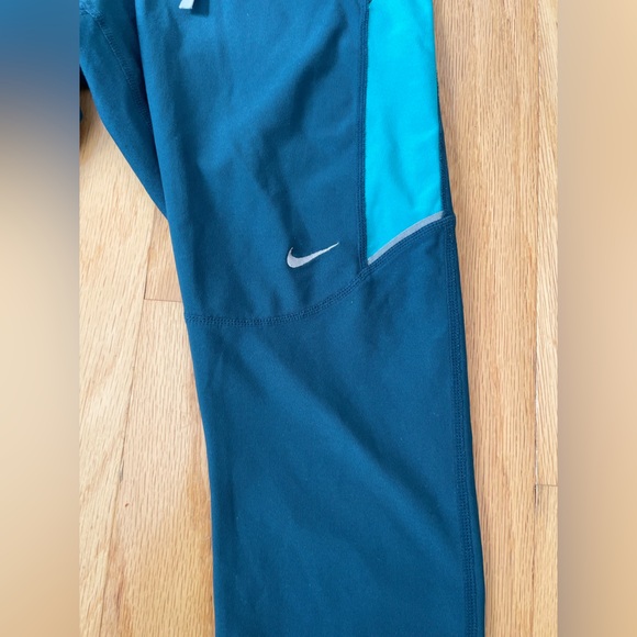Nike dri-fit half running tights back pocket Size M - Picture 6 of 7